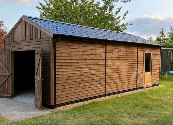 wood frame garages
