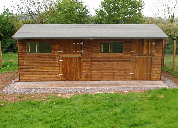 wooden stables